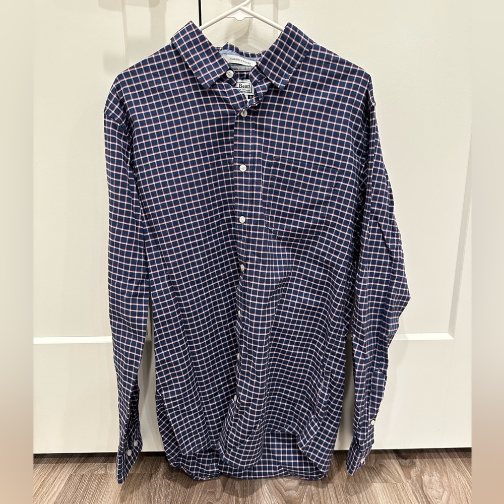 L.L. Bean Stretch Fit Button Up Shirt